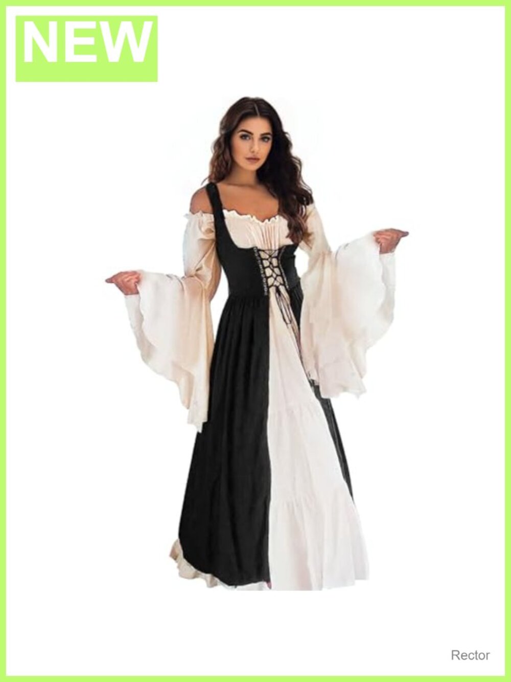 Medieval Renaissance Costume Dress Women Irish Pirate Cosplay